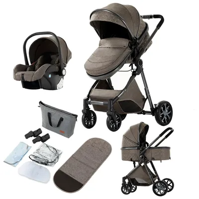 Image de Poussette - 3 en 1 - Légère et pliable - Siège réglable - Sûre et confortable
