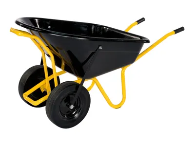 Produktbild von Pro-Bau-Tec Schubkarre Twin 160L Tiefbettmulde Tragkraft 200kg