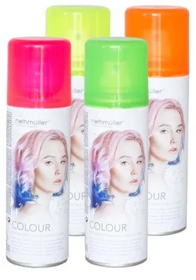 Productafbeelding van Riethmüller Colour hairspray 100ml Neon Geel - 1 spuitbus