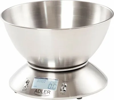 Obrázok produktu pre Kuchyňská váha, iTrading, Adler, Inox, AD3134, maximálne 5 kg, strieborná
