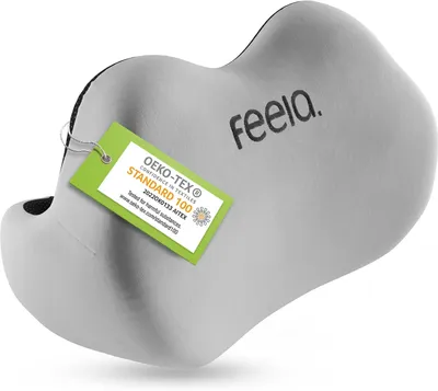 Obrázok produktu pre Sedacia podložka Feela. Ergonomická opierka chrbta | Podpera pre bedrovú oblasť pre kancelárske stoličky, herné stoličky alebo autá, vankúš z pamäťovej peny – zmierňuje bolesti chrbta