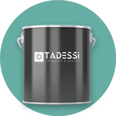 Produktbild von TADESSI Wandfarbe Blau - Türkisgrün - abwaschbare Innenfarbe matt - Dispersionsfarbe - Geruchsarm und Lösemittelfrei - 5 Liter Gebinde