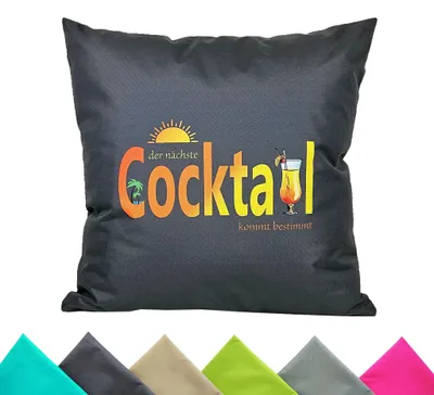Produktbild von JACK 1x 50x50cm Outdoor Kissenhülle Bezug Wasserabweisend Garten Stuhl Lotus Cocktail