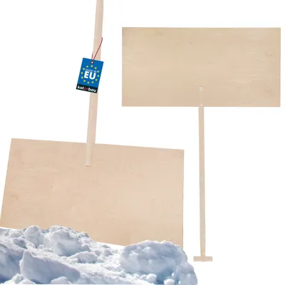 Productafbeelding van KOTARBAU® Houten Sneeuwschep 100 cm met Houten Handvat Versterkte Houten Schep met Metalen Beslag 154 cm