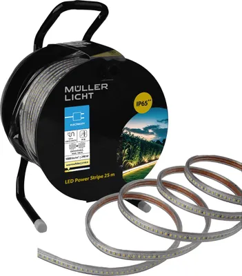 Immagine prodotto di MÜLLER-LICHT Striscia LED Power Stripe 25m, 290 W, 25000 lm, 2700 K, IP44, warmweiß