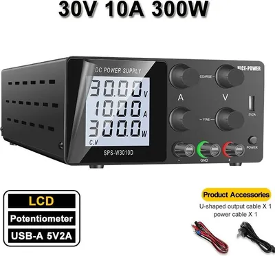 Image de Alimentation laboratoire CC réglable - SPS-W3010D - 0-10 A - Sortie unique - Jusqu'à 500 W - Or