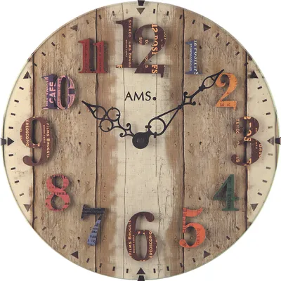 Produktbild von AMS Quarz-Wanduhr, Quarzwerk, D30x4cm, 9423