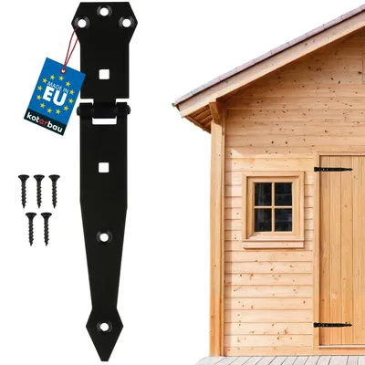 Produktbild von KOTARBAU® Kreuzgehänge Türscharniere pulverbeschichteter Stahl 250 mm Schwarz