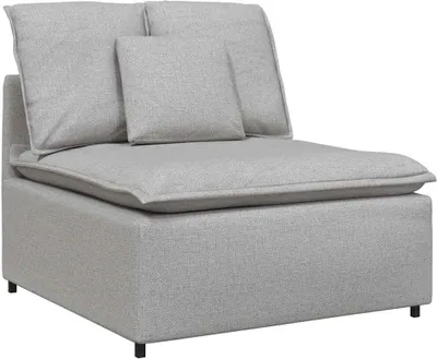 Zdjęcie produktu dla Modułowy moduł centralny sofy z poduszkami Cloud Grey 100 cm