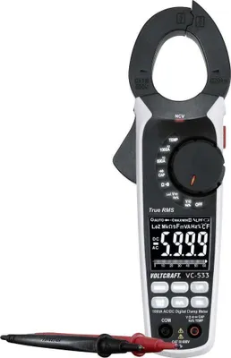 Produktbild von VOLTCRAFT VC-533 Stromzange digital CAT III 600 V Anzeige (Counts): 6000