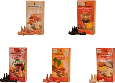 Produktbild von KNOX - 5er Set - Bratapfel, Marzipan, Gebrannte Mandel, Glühwein, Feuerzangenbowle