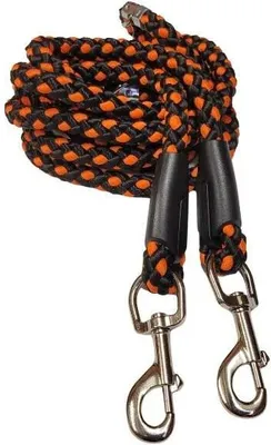 Produktbild von Palkar Wende-Hundeleine 250 cm x 10 mm schwarz-orange