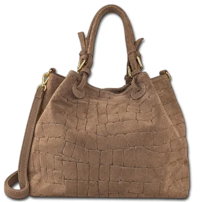 Obrázek produktu pro Dámská kabelka Florence, semišová, barva taupe, model D3OTM819I5