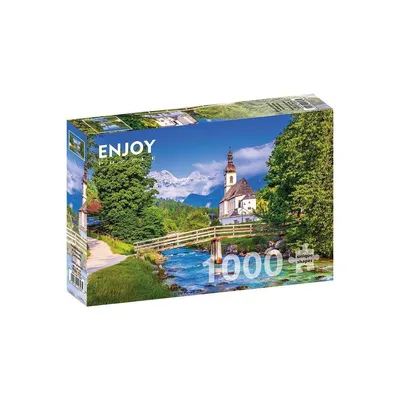 Image de Puzzle 1000 pièces Enjoy – Petite église à Ramsau, Allemagne
