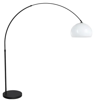 Obrázek produktu pro Stojací lampa - černá - Flair - plast kov - oblouková lampa - E27 - 4650ZW - Mexlite