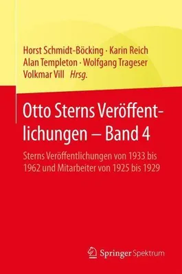 Immagine prodotto di Otto Sterns Veröffentlichungen - Band 4
