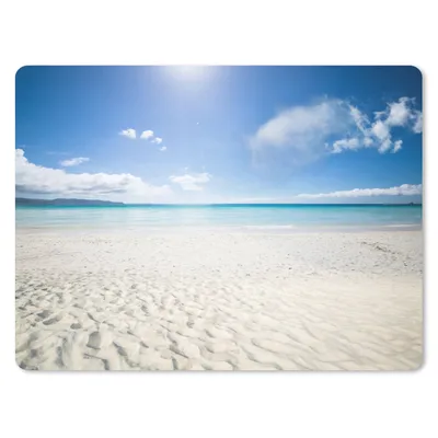 Produktbild von MuchoWow® Mauspad Mousepad Strand - Sonne - Licht 40x30 cm - Mousepads - Maus Mat - Pad - Mausunterlage - Anti Rutsch
