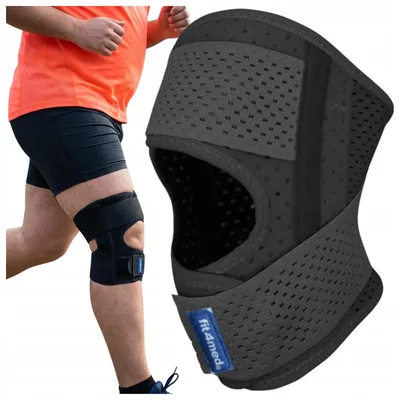 Immagine prodotto di FIT4MED | Ginocchiera per l'articolazione del ginocchio, ginocchiera elastica, sinistra, XL, FIT4MED