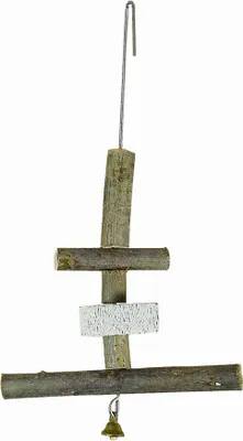 Produktbild von Elmato 10687 Schaukel mit Glocke Knabberspaß Spielzeug, 6-teilig zum Einhängen