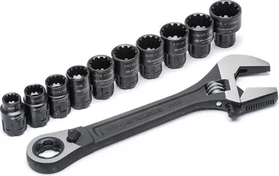 Produktbild von Verstellschlüssel-Set 11-teilig 10-19mm