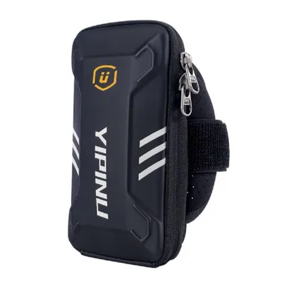 Produktbild von DFV mobile - Abdeckung Wasserdichtes Reflektierendes Armbandetui mit 2 Fächern Sport Laufen Fitness Radfahren für Nokia 5230 Nuron - Schwarz