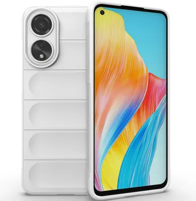 Produktbild von Handyhülle für Oppo A78 4G Weich TPU Silikon Stossfest Anti-rutsch Hülle Weiß