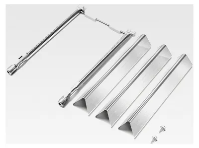 Produktbild von Flavorizer Bars und Brennerrohre Ersatzteile für Weber Spirit 200 Serie, Spirit I II E210 220, S210 220 (mit vorderen Brennerknöpfen), Aromaschienen Brenner Ersatz für Weber Spirit