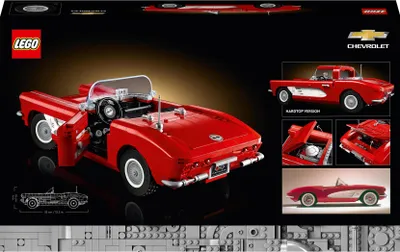Zdjęcie produktu dla LEGO Icons Corvette, Szczegółowy Model Samochodu do Zbudowania Dla Dorosłych Fanów Klocków, Chevrolet, Ikona Amerykańskiej Motoryzacji, Prezent dla Niego, Dla Niej, Dla Mężczyzny i Kobiety, 10321