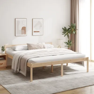 Produktbild von The Living Store Seniorenbett 180x200 cm Massivholz Kiefer