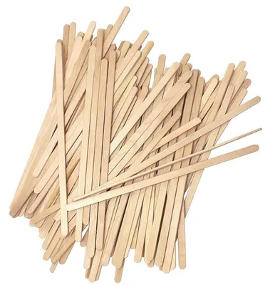 Kaffee-Rührstäbchen aus Holz, 14 cm, 100 Stück, Einweg