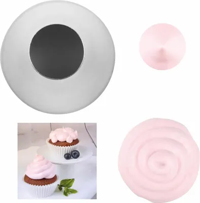Zdjęcie produktu dla Dr. Oetker 4044935035092, Dysza do dekorowania ciast, Torba z dekoracjami do ciast, Stal nierdzewna, Stal nierdzewna, 1,3 cm