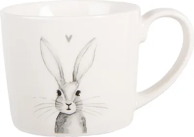 Obrázok produktu pre Hrnček Clayre & Eef 275 ml biely porcelánový králik
