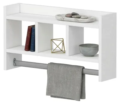 Produktbild von Cortale - Regal, 64x15x35h cm Weiß, 4 Böden