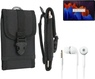Produktbild von K-S-Trade Holster Schutz Hülle kompatibel mit Oppo A53 (2020) Gürteltasche Handy Hülle Tasche outdoor Seitentasche schwarz 1x + Kopfhörer