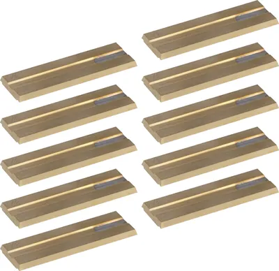 Image de KWO Versofix Plaquette | 20x10x1,5 mm | 10 pièces | Couteau réversible pour bois dur + bois tendre et plastique adapté | Couteau de rechange pour prétailleur, fraise à laquer, fraise à rainurer | T10MG