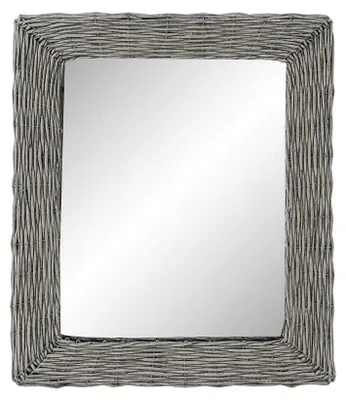 Produktbild von Wandspiegel mit Geflochtenem Design 52,5 x 63 cm