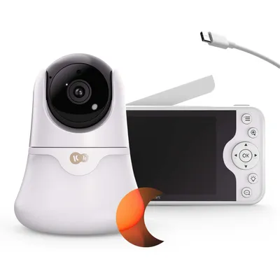 Obrázok produktu pre NITEEYE GLOW – Detský monitor s Full HD kamerou. Tento monitor je vybavený 1080p Full HD kamerou a 5-palcovým displejom, ktorý umožňuje pohodlné sledovanie dieťaťa