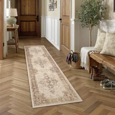 Immagine prodotto di Tappeto Loper, 60 x 240 cm, color marrone, antiscivolo, per interni
