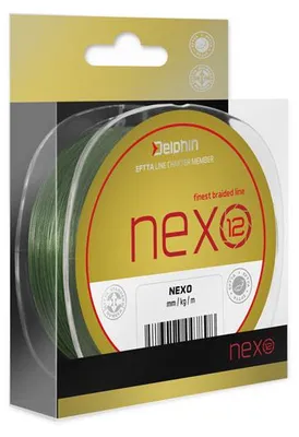 Immagine prodotto di DELPHIN NEXO 12, 130 m, 0,2 mm, 15,0 kg / 33,07 lb, verde, lenza intrecciata, 101000005