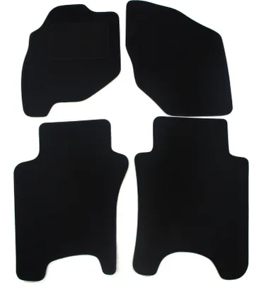 Produktbild von J&J AUTOMOTIVE | Velours Fußmatten Autotepiche Passend Für Honda Jazz 2002-2008, 4-tlg, Genaue Passform, rutschfeste Untregrund, Verstärkt Im Pedalbereich, mit Befestigungen