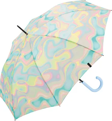 Produktbild von Esprit Regenschirm Stockschirm Schirm mit Automatik sweet potion rainbow marble Regenbogen