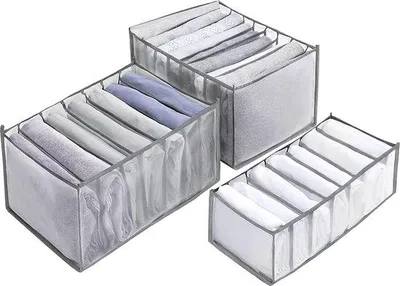 Productafbeelding van Famanu ladeorganizer – 7 compartimenten voor kleding – opbergsysteem voor laden