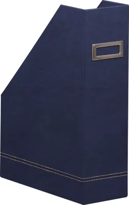 Produktbild von Rhodia Rhodiarama Stehsammler Kunstleder, 10x25x31cm Mitternachtsblau 194550C