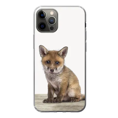 Produktbild von MuchoWow® Handyhülle Schutzhülle Hülle für iPhone 13 Pro Fuchs - Baby-Fuchs - Kinder - Mädchen - Jungen Silikon Softcase Handy Hülle - Handy-Tasche