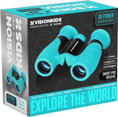 Immagine prodotto di Binocolo Vision Kids, zoom 8x, dai 7 anni in su, con accessori, portata 100 metri
