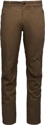 Braune Hose mit geradem Bein und Taschen vorne und seitlich