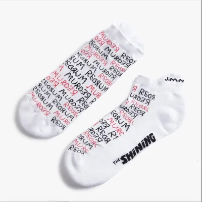 Image de Jimmy Lion Athletic The Shining Redrum - Chaussettes courtes - Blanc - Pointures 41-46 (hommes) - Blanc - Pointures 41-46