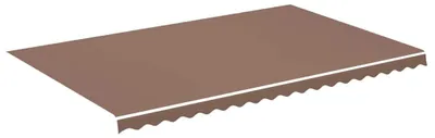 Image de vidaXL Tissu de remplacement pour auvent Marron 5x3 m