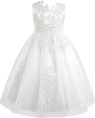 Produktbild von Mädchen Kleid Gr. 158-164 Cm Abendkleid Party Blumenmädchen Kleider Prinzessin Hochzeit Taufe
