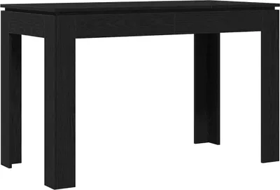 Produktbild von vidaXL Esstisch Schwarze Eiche 120x60x76 cm Holzwerkstoff